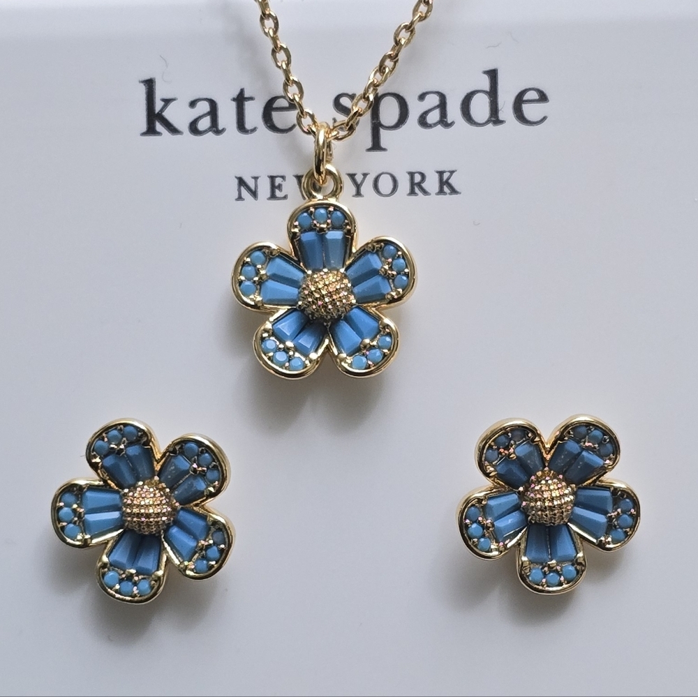 Kate Spade Fleurette Necklace & Studs